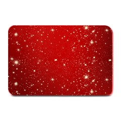 Background-star-red Plate Mats by nateshop