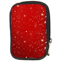 Background-star-red Compact Camera Leather Case by nateshop