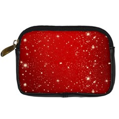 Background-star-red Digital Camera Leather Case by nateshop