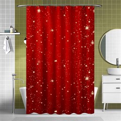 Background-star-red Shower Curtain 48  X 72  (small)  by nateshop