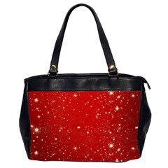 Background-star-red Oversize Office Handbag (2 Sides) by nateshop