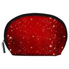 Background-star-red Accessory Pouch (large) by nateshop