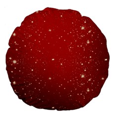 Background-star-red Large 18  Premium Flano Round Cushions by nateshop