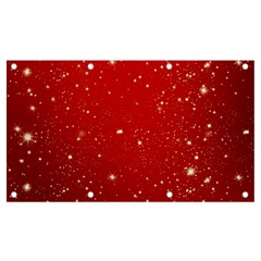 Background-star-red Banner And Sign 7  X 4  by nateshop