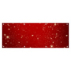 Background-star-red Banner And Sign 8  X 3 