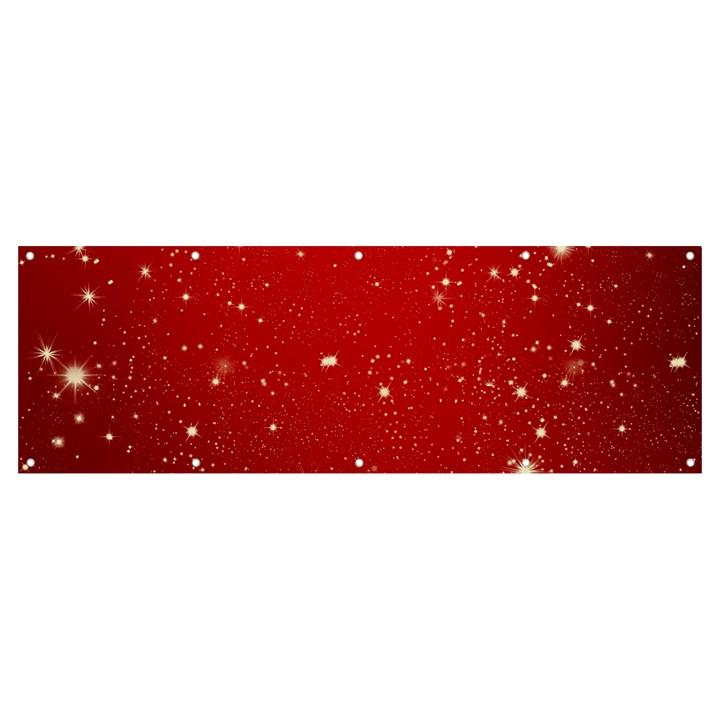 Background-star-red Banner and Sign 12  x 4 