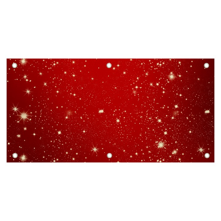 Background-star-red Banner and Sign 6  x 3 