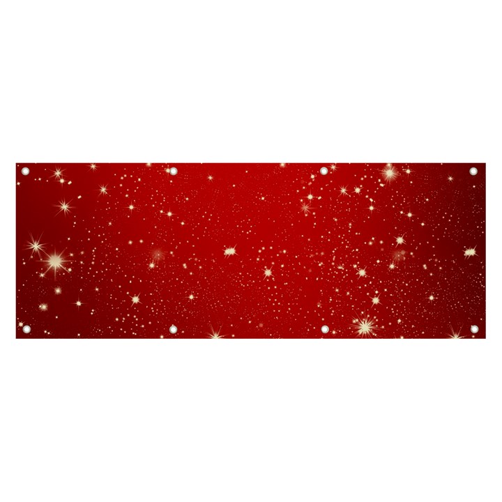 Background-star-red Banner and Sign 8  x 3 