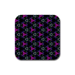 Background-triangle Rubber Square Coaster (4 Pack) by nateshop