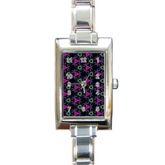 Background-triangle Rectangle Italian Charm Watch by nateshop