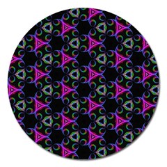 Background-triangle Magnet 5  (round) by nateshop