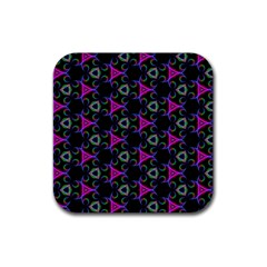 Background-triangle Rubber Coaster (square) by nateshop