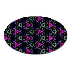 Background-triangle Oval Magnet by nateshop