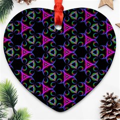 Background-triangle Heart Ornament (two Sides)