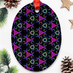 Background-triangle Oval Ornament (two Sides)