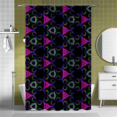 Background-triangle Shower Curtain 48  X 72  (small)  by nateshop