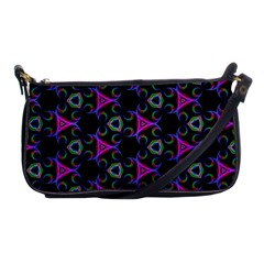 Background-triangle Shoulder Clutch Bag by nateshop