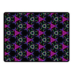 Background-triangle Double Sided Fleece Blanket (small) 