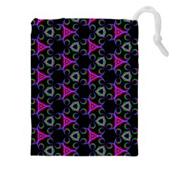 Background-triangle Drawstring Pouch (5xl) by nateshop