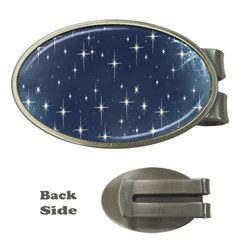 Background-star Money Clips (oval)  by nateshop