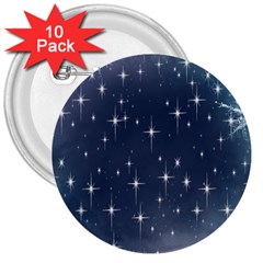 Background-star 3  Buttons (10 Pack) 