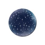 Background-star Rubber Round Coaster (4 pack) Front