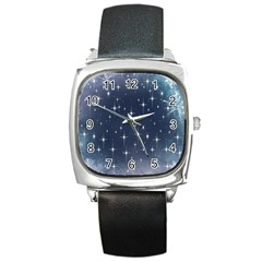 Background-star Square Metal Watch by nateshop