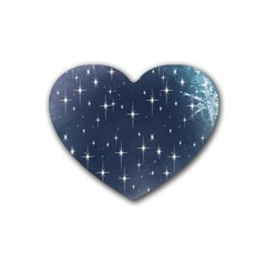 Background-star Rubber Heart Coaster (4 Pack) by nateshop