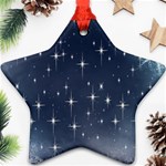 Background-star Star Ornament (Two Sides) Front