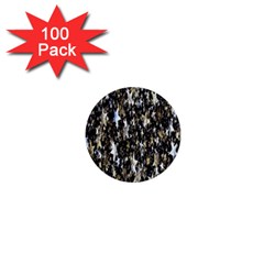 Background-star-white Gold 1  Mini Buttons (100 Pack)  by nateshop