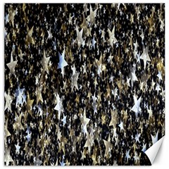 Background-star-white Gold Canvas 12  X 12  by nateshop