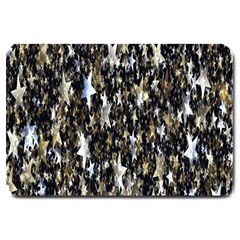 Background-star-white Gold Large Doormat  by nateshop