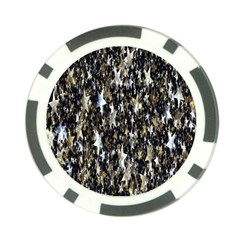 Background-star-white Gold Poker Chip Card Guard by nateshop