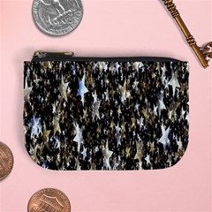 Background-star-white Gold Mini Coin Purse by nateshop