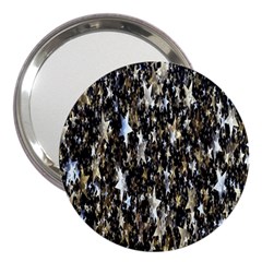 Background-star-white Gold 3  Handbag Mirrors