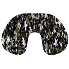 Background-star-white Gold Travel Neck Pillow by nateshop