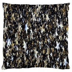 Background-star-white Gold Large Flano Cushion Case (one Side) by nateshop