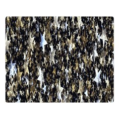 Background-star-white Gold Double Sided Flano Blanket (large) 