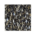 Background-star-white Gold Square Satin Scarf (30  x 30 ) Front