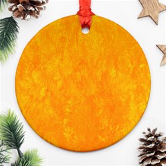 Background-yellow Ornament (round) by nateshop