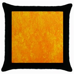 Background-yellow Throw Pillow Case (black) by nateshop