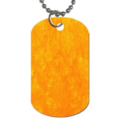 Background-yellow Dog Tag (one Side) by nateshop