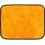 Background-yellow Double Sided Fleece Blanket (Mini)  35 x27  Blanket Front