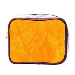 Background-yellow Mini Toiletries Bag (one Side) by nateshop