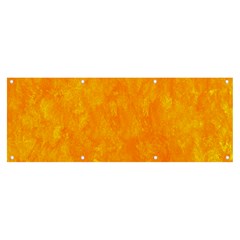 Background-yellow Banner And Sign 8  X 3 