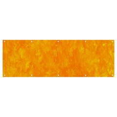 Background-yellow Banner And Sign 12  X 4 