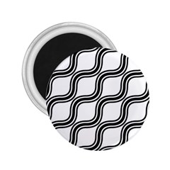 Diagonal-black White 2 25  Magnets by nateshop