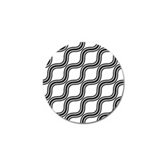 Diagonal-black White Golf Ball Marker