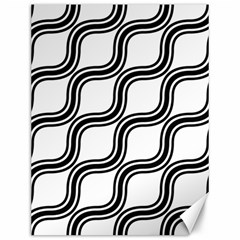 Diagonal-black White Canvas 12  X 16  by nateshop