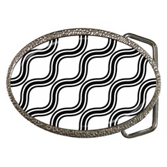 Diagonal-black White Belt Buckles by nateshop